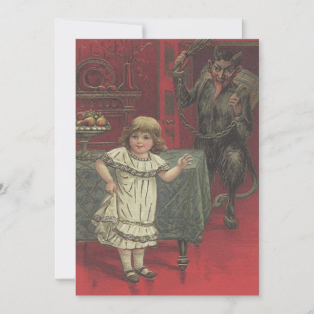 Switch de sala de jantar Red Krampus Girl (Frente)