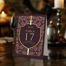 Sword & Shield Medieval Fantasy Casamento Monogram