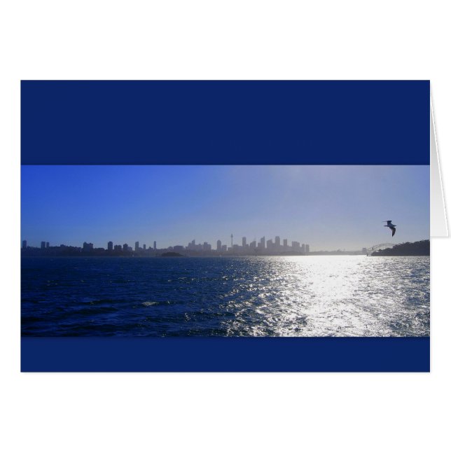 Sydney, Austrália, cartão do porto (Frente Horizontal)