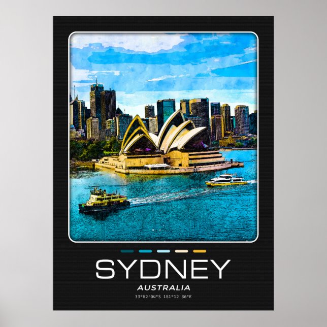 Sydney City Poster (Frente)