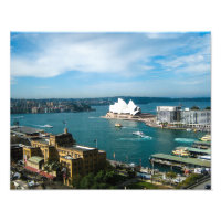 Sydney Harbor e a Ópera - Impressão de Foto