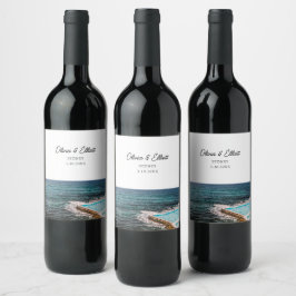 Sydney Wedding Favor Rótulo de Vinho Personalizado