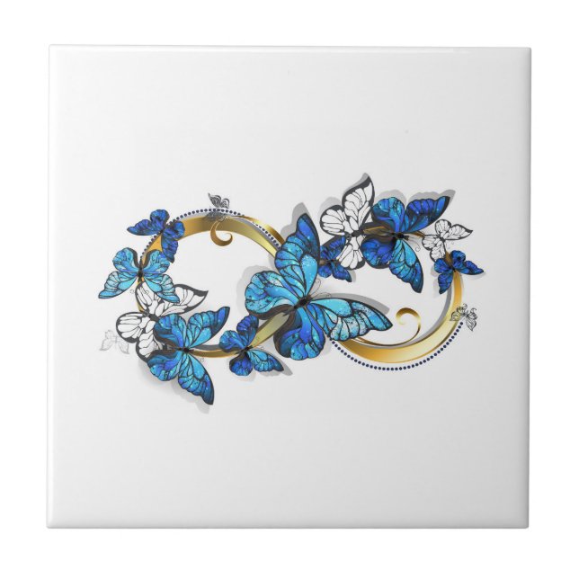 Symbol Infinity of Blue Morpho Butterflies (Frente)