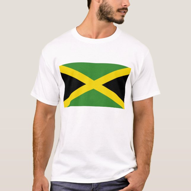 T Camisa com bandeira da Jamaica (Frente)