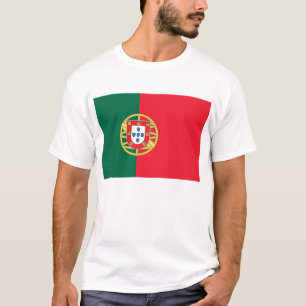T Camisa com pavilhão de Portugal