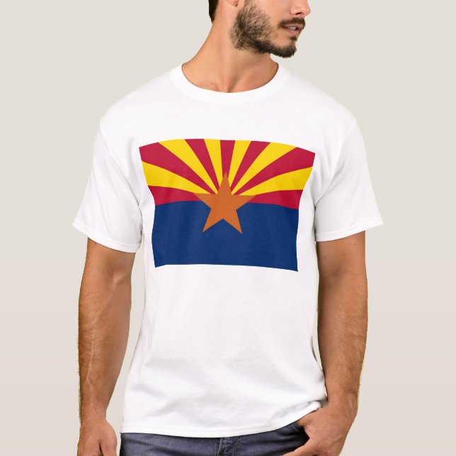 T Camisa com pavilhão do Estado Arizona EUA (Frente)