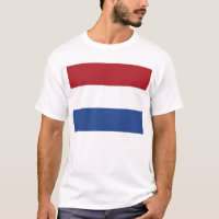T Camisa com pavilhão dos Países Baixos