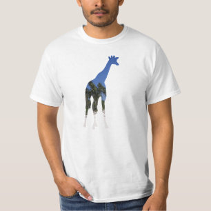 T da camisa da praia do girafa