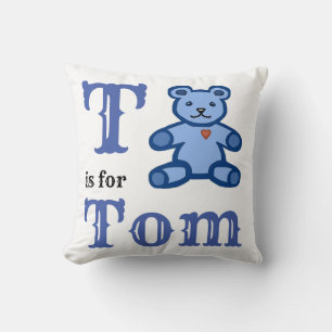 T é para Tom, menino, Almofada de Arremesso