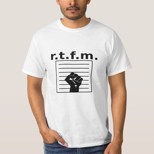 t.f.m. Camisa branca com punho manual e punho (Frente)