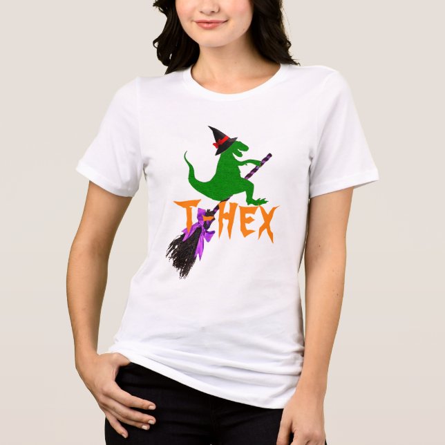 "T-Hex" Funny Halloween Tee - T-Rex Costume (Frente)