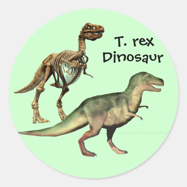 T. rex Adesivos dinossauros (Frente)