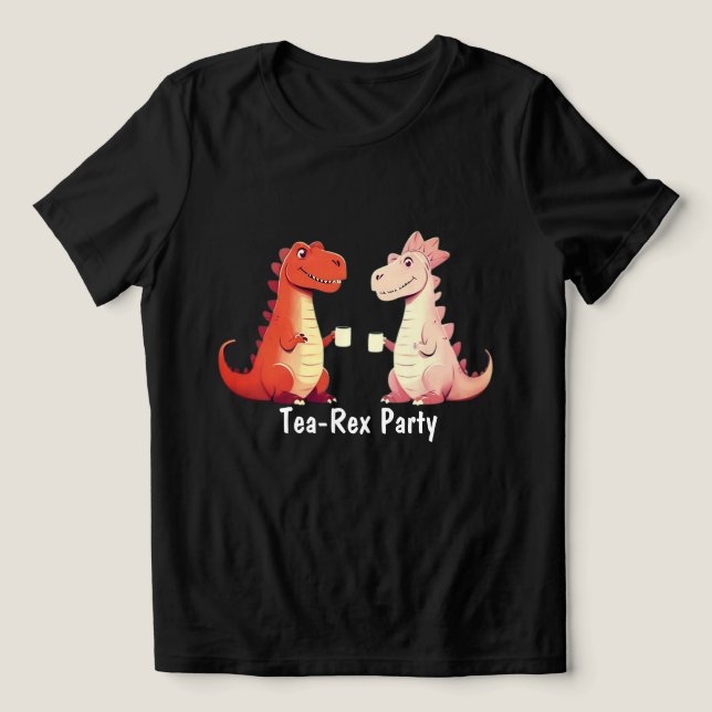 T-Rex Dinasaur Tea Rex Engraçado T-Rex Pun (Design frontal)