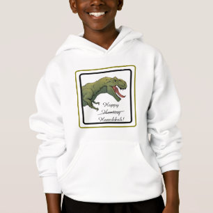 T-Rex Dinossaur Hanukkah Unisex Camisa De Suor
