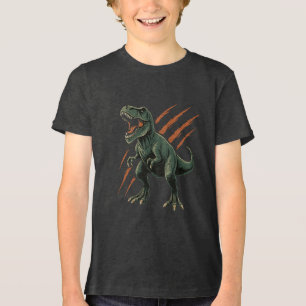 T-Rex feroz com marcas de luz