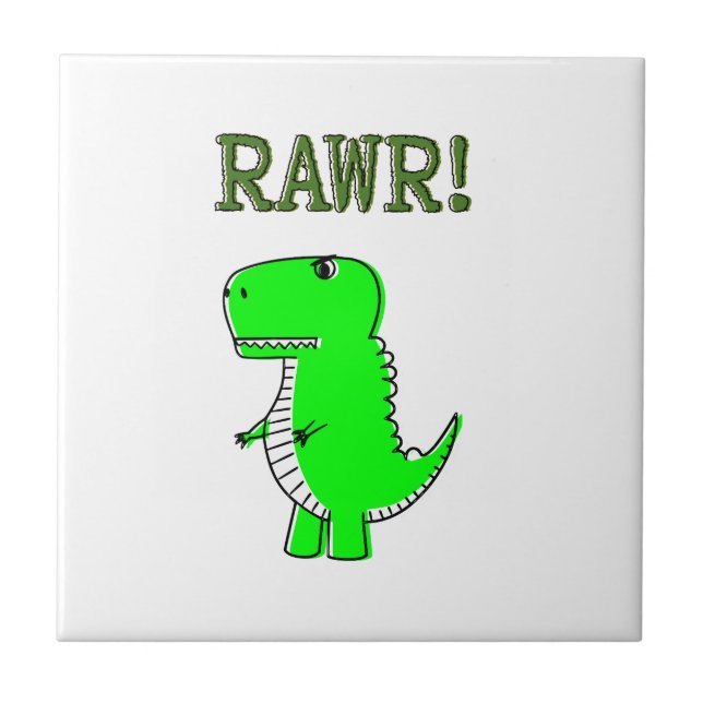 T-Rex RAWR bonito e com raiva (Frente)