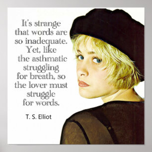 T.S. Eliot Cote 12 x 12 Poster