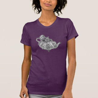 T-shirt Alice do Dormouse na camisa do país das