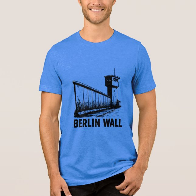 T-Shirt Artístico do Muro de Berlim - Símbolo da L (Frente)