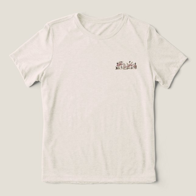T-Shirt Bella feminens estilo flor design (Design frontal)