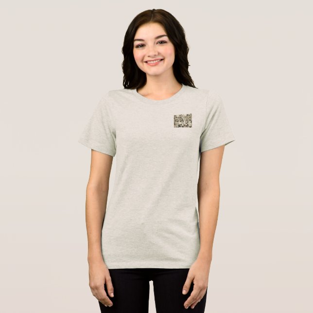 T-Shirt BELLA WOMENS FLOWER DESIGN (Frente Completa)