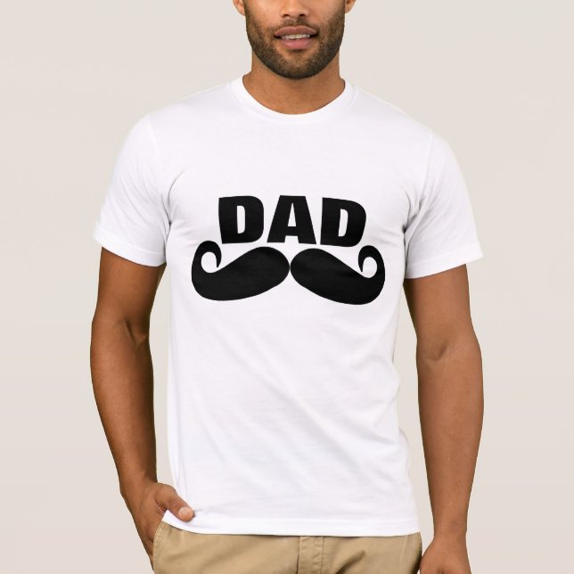 T-shirt & camisas do pai do bigode (Frente)
