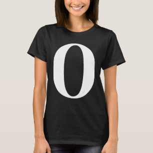 T-shirt Carta O - Camisetas alfabéticas 1