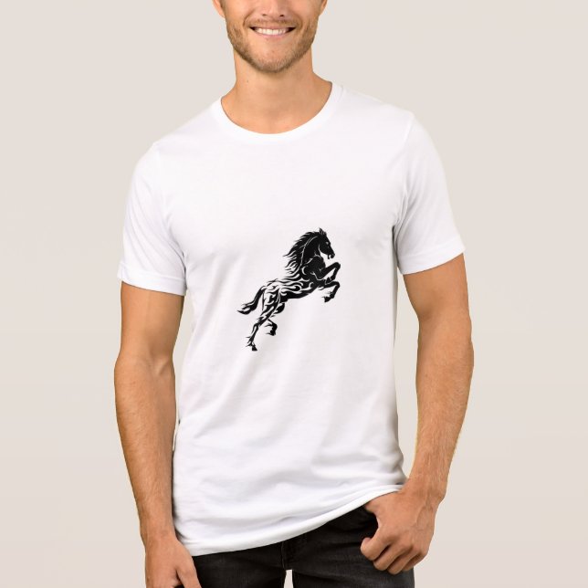 T-shirt com um desenho próprio de cavaloT-Shirt (Frente)
