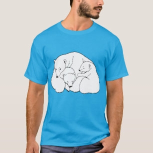 T-shirt da arte do urso polar mais camisas do urso