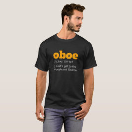 T-shirt da definição de Oboe - camisa do presente