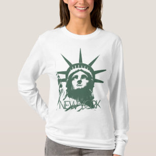 T-shirt da estátua da liberdade da camisa da New