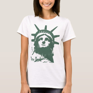 T-shirt da estátua da liberdade da camisa da New