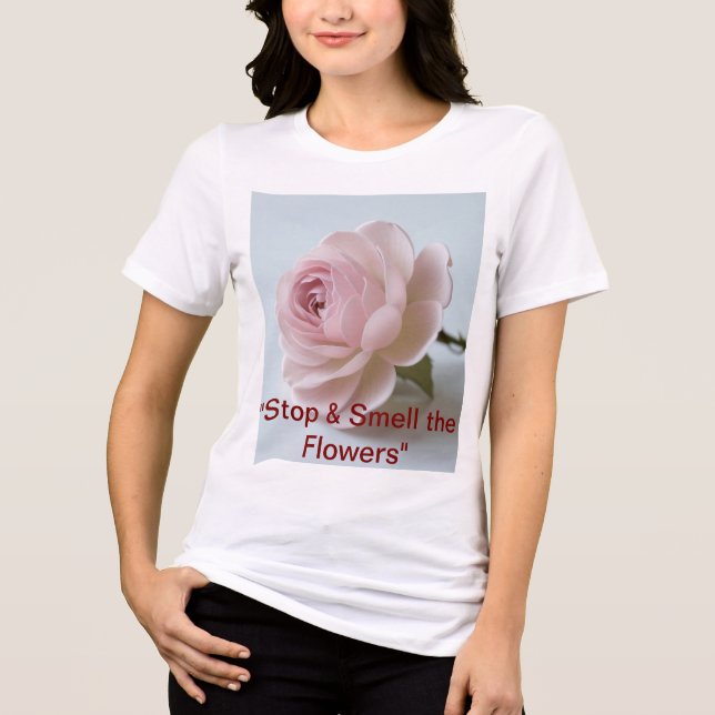 "T-Shirt de Arte de Flor Humano" (Frente)