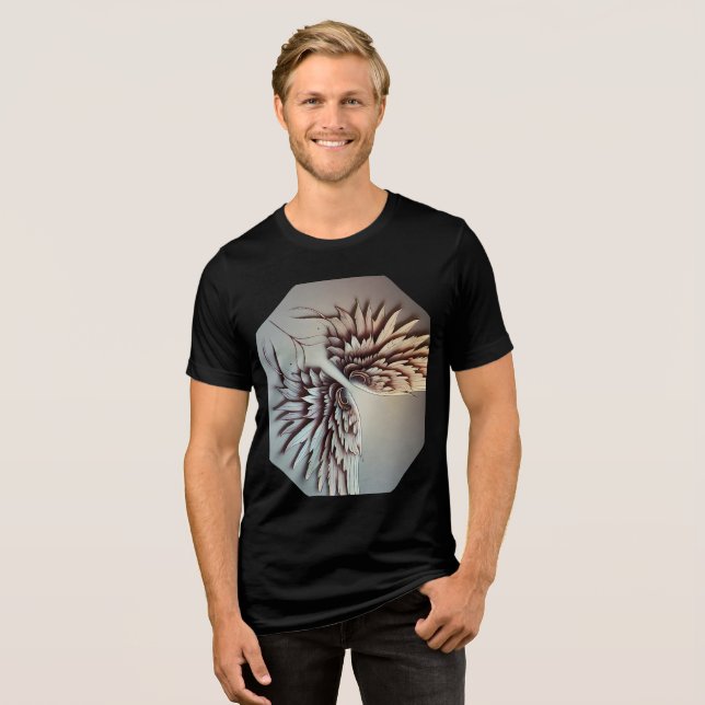 T-shirt de asa angular (Frente Completa)