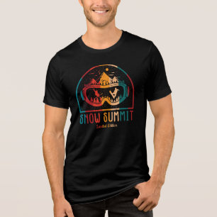 T-Shirt de Aventura de Esqui Retro Snow Summit