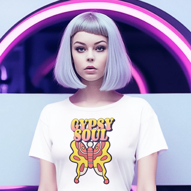 T-SHIRT DE CAMISA DE ALMA GYPSY (Criador carregado)