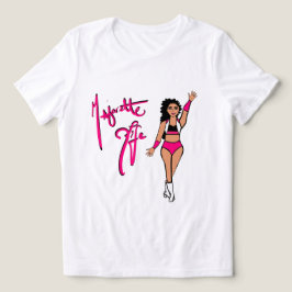 T-Shirt de Garota Rosa Tricolor