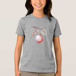 T-Shirt de Natal Decorativo, Cor-de-Rosa