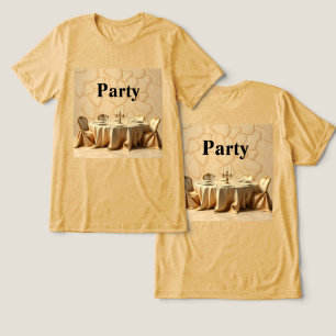 T-Shirt de Partido de Design Dourado