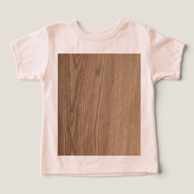 T-Shirt de Toddler de Grãos de Madeira (Design frontal)