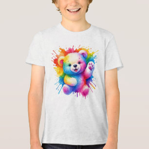 T-Shirt de Verão, Cuja Cor de Água Colorida