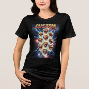 T-Shirt Design de Cachorro de Retriever de Ouro Pe