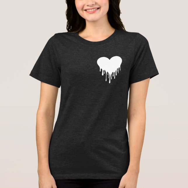 t-shirt do coração das unidades (Frente)