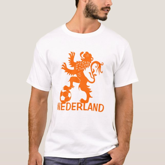 T-shirt do leão de Nederland - camisa holandesa do (Frente)