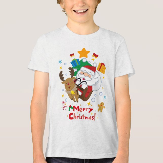 t-shirt do natal casado (Frente)