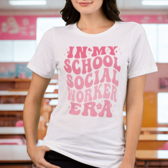 T-Shirt do Trabalhador Social Escolar (Criador carregado)