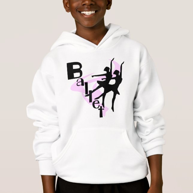 T-shirt e presentes do balé da silhueta (Frente)