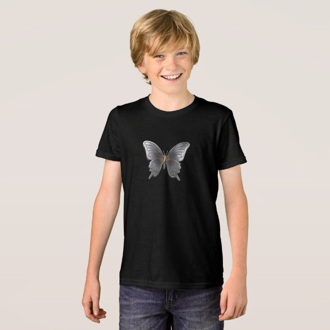 T-Shirt Elegante Metal Butterfly Kids (Frente Completa)