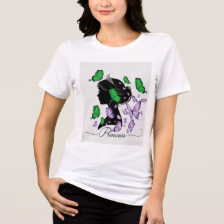 T-shirt elegante "Princesa das Borboletas" | Prínc