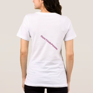 T-shirt em negrito e confiável